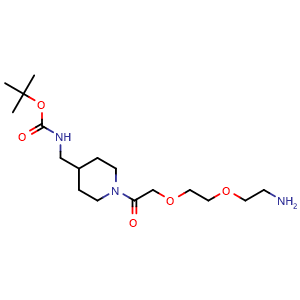 tert-butyl N-[(1-(2-(2-(2-aminoethoxy)ethoxy)acetyl)piperidin-4-yl)methyl]carbamate