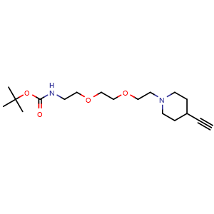 tert-butyl N-(2-(2-(2-(4-ethynylpiperidin-1-yl)ethoxy)ethoxy)ethyl)carbamate