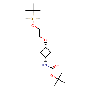 tert-Butyl N-[(1S,3S)-3-(2-[(tert-Butyldimethylsilyl)oxy]ethoxy)cyclobutyl]carbamate