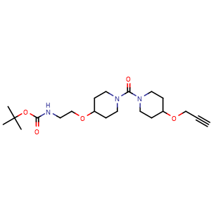 tert-butyl N-(2-[(1-(4-(prop-2-yn-1-yloxy)piperidine-1-carbonyl)piperidin-4-yl)oxy]ethyl)carbamate