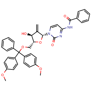 N-(1-((2R,4S,5R)-5-((bis(4-methoxyphenyl)(phenyl)methoxy)methyl)-4-hydroxy-3-methylenetetrahydrofuran-2-yl)-2-oxo-1,2-dihydropyrimidin-4-yl)benzamide