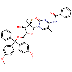 N-(1-((2R,3R,4R,5R)-5-((bis(4-methoxyphenyl)(phenyl)methoxy)methyl)-3-fluoro-4-hydroxy-3-methyltetrahydrofuran-2-yl)-5-methyl-2-oxo-1,2-dihydropyrimidin-4-yl)benzamide