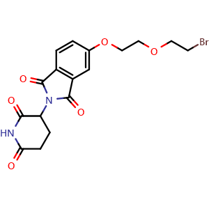 5-(2-(2-bromoethoxy)ethoxy)-2-(2,6-dioxopiperidin-3-yl)-2,3-dihydro-1H-isoindole-1,3-dione
