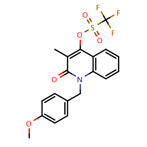 1-[(4-methoxyphenyl)methyl]-3-methyl-2-oxo-1,2-dihydroquinolin-4-yl trifluoromethanesulfonate