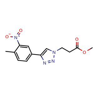 Methyl 3-(4-(4-methyl-3-nitrophenyl)-1H-1,2,3-triazol-1-yl)propanoate