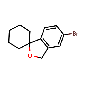 Chemical structure of 5'-Bromo-3'H-spiro[cyclohexane-1,1'-isobenzofuran] , AChemBlock AD271898