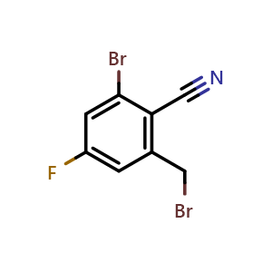 2-bromo-6-(bromomethyl)-4-fluorobenzonitrile