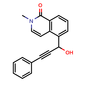 5-(1-hydroxy-3-phenylprop-2-yn-1-yl)-2-methylisoquinolin-1(2H)-one