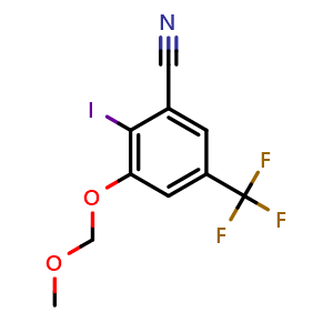 2-iodo-3-(methoxymethoxy)-5-(trifluoromethyl)benzonitrile