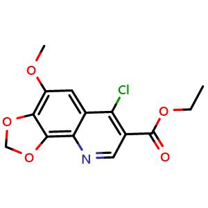 ethyl 6-chloro-4-methoxy-[1,3]dioxolo[4,5-h]quinoline-7-carboxylate