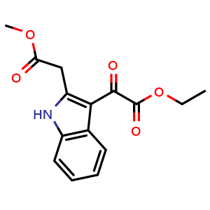 Ethyl 2-(2-(2-methoxy-2-oxoethyl)-1H-indol-3-yl)-2-oxoacetate