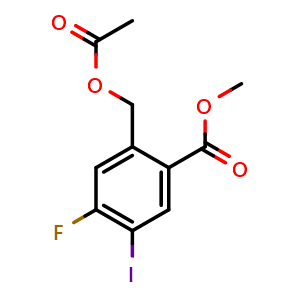 Methyl 2-(acetoxymethyl)-4-fluoro-5-iodobenzoate