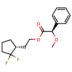 2-((R)-2,2-difluorocyclopentyl)ethyl (R)-2-methoxy-2-phenylacetate