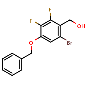 (4-(benzyloxy)-6-bromo-2,3-difluorophenyl)methanol