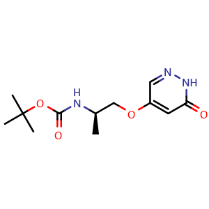 tert-butyl (R)-(1-((6-oxo-1,6-dihydropyridazin-4-yl)oxy)propan-2-yl)carbamate