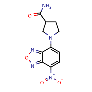 1-(7-nitrobenzo[c][1,2,5]oxadiazol-4-yl)pyrrolidine-3-carboxamide