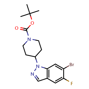 tert-Butyl 4-(6-bromo-5-fluoro-1H-indazol-1-yl)piperidine-1-carboxylate