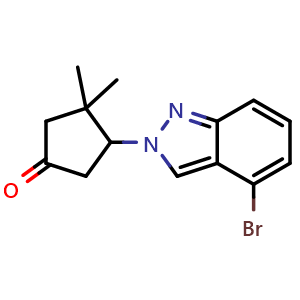 4-(4-bromo-2H-indazol-2-yl)-3,3-dimethylcyclopentan-1-one