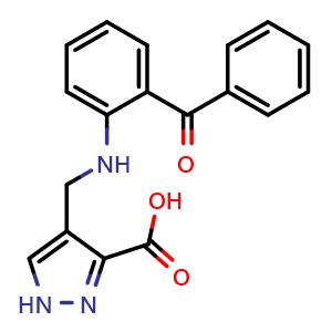 4-(((2-benzoylphenyl)amino)methyl)-1H-pyrazole-3-carboxylic acid
