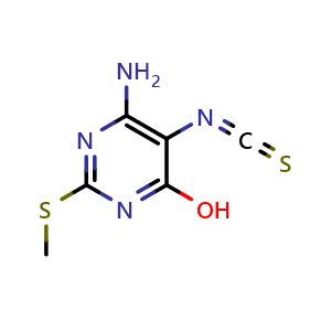 6-amino-5-isothiocyanato-2-(methylthio)pyrimidin-4-ol