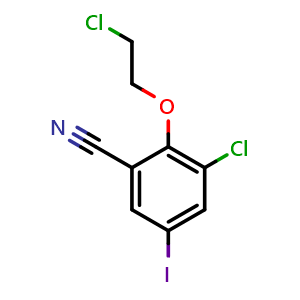3-chloro-2-(2-chloroethoxy)-5-iodobenzonitrile
