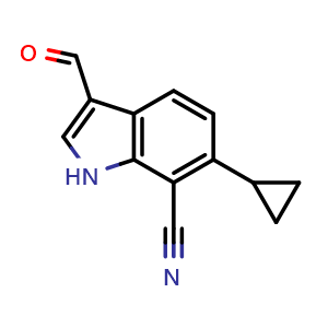 6-cyclopropyl-3-formyl-1H-indole-7-carbonitrile