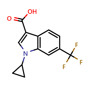 1-cyclopropyl-6-(trifluoromethyl)-1H-indole-3-carboxylic acid