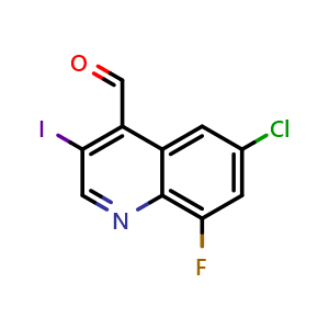 6-chloro-8-fluoro-3-iodoquinoline-4-carbaldehyde