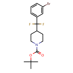 tert-butyl 4-((3-bromophenyl)difluoromethyl)piperidine-1-carboxylate