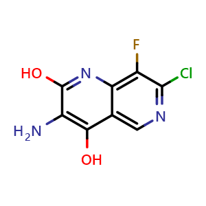 3-amino-7-chloro-8-fluoro-1,6-naphthyridine-2,4-diol