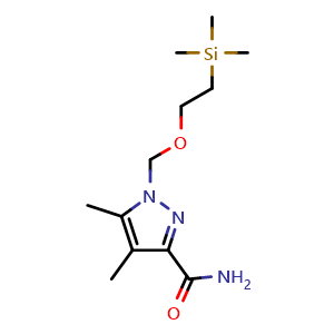 4,5-dimethyl-1-((2-(trimethylsilyl)ethoxy)methyl)-1H-pyrazole-3-carboxamide