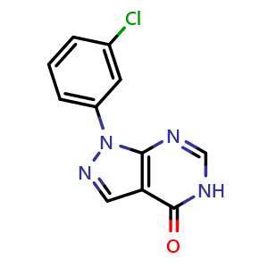 1-(3-chlorophenyl)-1,5-dihydro-4H-pyrazolo[3,4-d]pyrimidin-4-one
