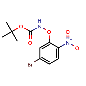 Chemical structure of tert-Butyl (5-bromo-2-nitrophenoxy)carbamate , AChemBlock AD272294