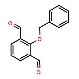 Chemical structure of 2-(benzyloxy)isophthalaldehyde , AChemBlock AD272302