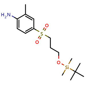 4-((3-((tert-butyldimethylsilyl)oxy)propyl)sulfonyl)-2-methylaniline