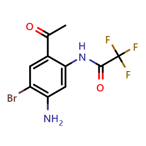 N-(2-acetyl-5-amino-4-bromophenyl)-2,2,2-trifluoroacetamide