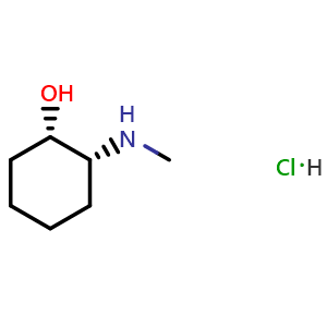 Chemical structure of (1S,2R)-2-(Methylamino)cyclohexanol hydrochloride , CAS 112789-82-9, AChemBlock AD272345