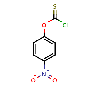 Chemical structure of 4-Nitrophenyl chlorothioformate , CAS 1132-69-0, AChemBlock AD272347