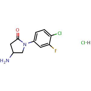 4-Amino-1-(4-chloro-3-fluorophenyl)pyrrolidin-2-one hydrochloride