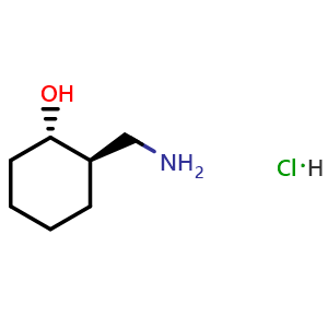 Chemical structure of (1S,2R)-2-(Aminomethyl)cyclohexanol hydrochloride , CAS 1909293-69-1, AChemBlock AD272412