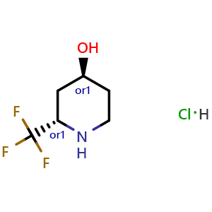trans-2-(Trifluoromethyl)piperidin-4-ol hydrochloride