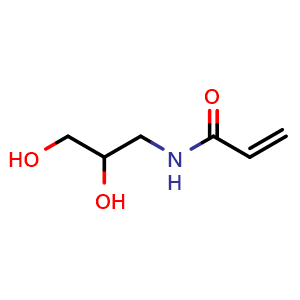 Chemical structure of N-(2,3-Dihydroxypropyl)acrylamide , CAS 42521-68-6, AChemBlock AD272517