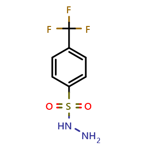 Chemical structure of 4-(Trifluoromethyl)benzenesulfonohydrazide , CAS 799797-29-8, AChemBlock AD272532