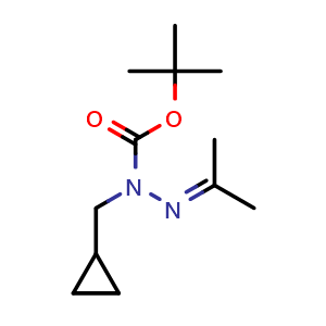 1-Boc-1-(cyclopropylmethyl)-2-(propan-2-ylidene)hydrazine