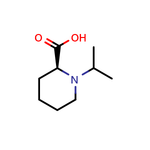 Chemical structure of (S)-1-Isopropyl-2-piperidinecarboxylic acid , CAS 1141826-51-8, AChemBlock AD272551