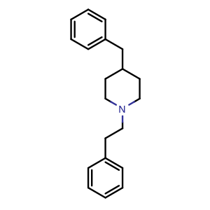 Chemical structure of 4-Benzyl-1-phenethyl-piperidine , CAS 136749-03-6, AChemBlock AD272557