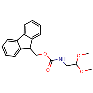 Chemical structure of N-Fmoc-2,2-dimethoxyethylamine , CAS 187340-11-0, AChemBlock AD272568
