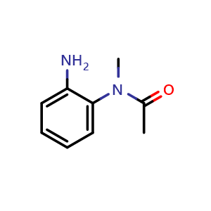Chemical structure of N-(2-Aminophenyl)-N-methyl-acetamide , CAS 22902-29-0, AChemBlock AD272581
