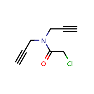 Chemical structure of N,N-Di-propargyl-2-chloro-acetamide , CAS 2315-38-0, AChemBlock AD272583