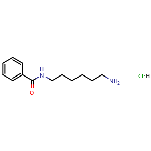 Chemical structure of N-(6-Aminohexyl)benzamide hydrochloride , CAS 29833-53-2, AChemBlock AD272590